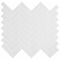 Msi Retro Herringbone Bianco 12.2 In. X 10.83 In. X 6 Mm Porcelain Mesh-Mounted Mosaic Tile, 15PK ZOR-MD-0219 - alternate 3